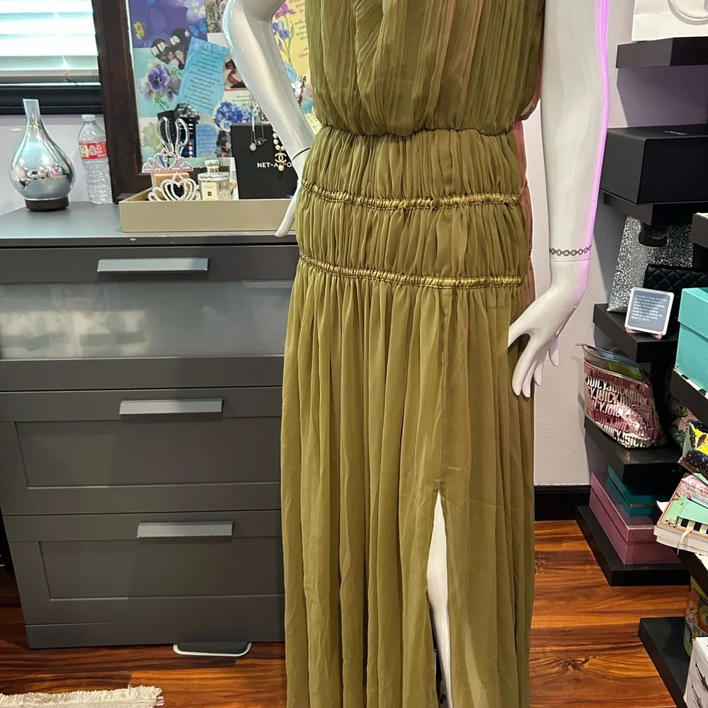 ASOS Olive Green Maxi Dress - Picture 5 of 6